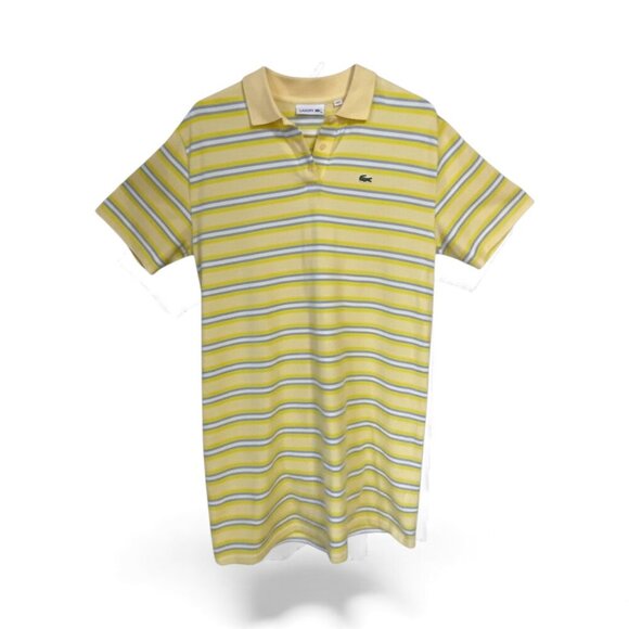 LACOSTE POLO T-SHIRT DRESS CLASSIC PREPPY STYLE TIMELESS DESIGN Large - Picture 2 of 6